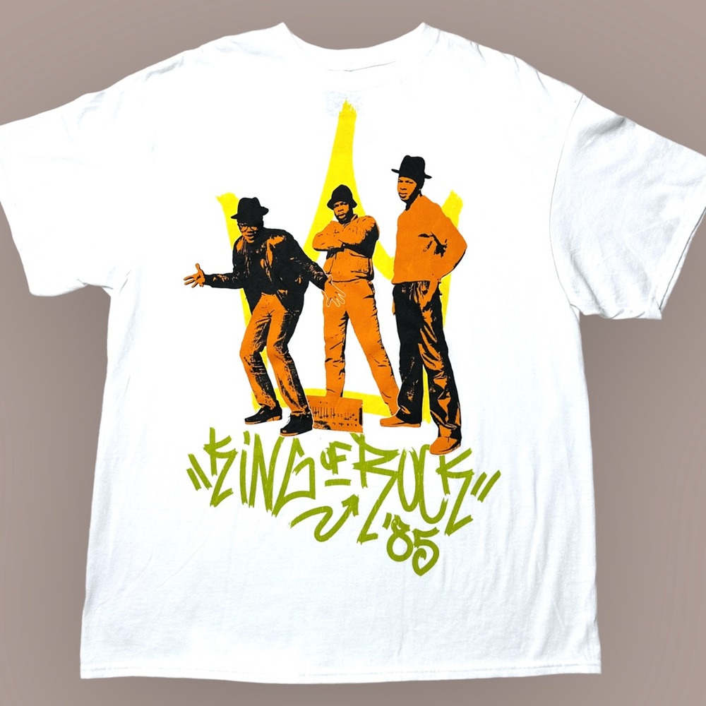 NWOT RUN DMC Official King Of Rock 85’ Graphic T-Shirt White Men’s XL